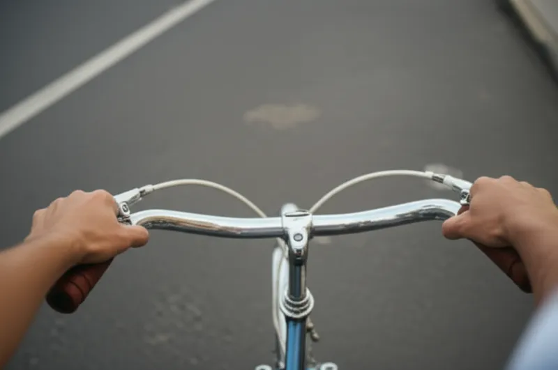 توضيح مرئي للكلمة "handlebars" - مقود الدراجة