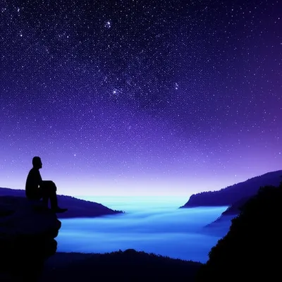 Illustration contemplative - Image 1