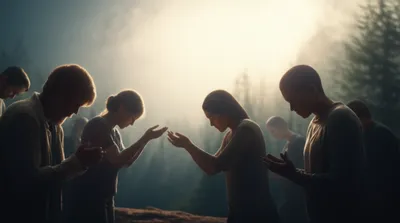 Illustration praying - Image 1