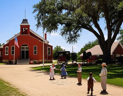 Illustration schoolhouse