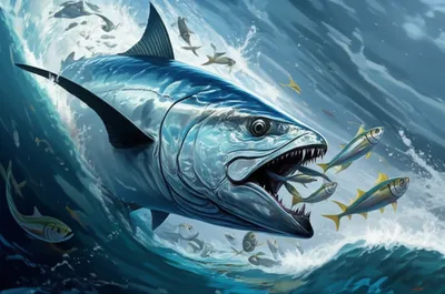 Illustration bluefish