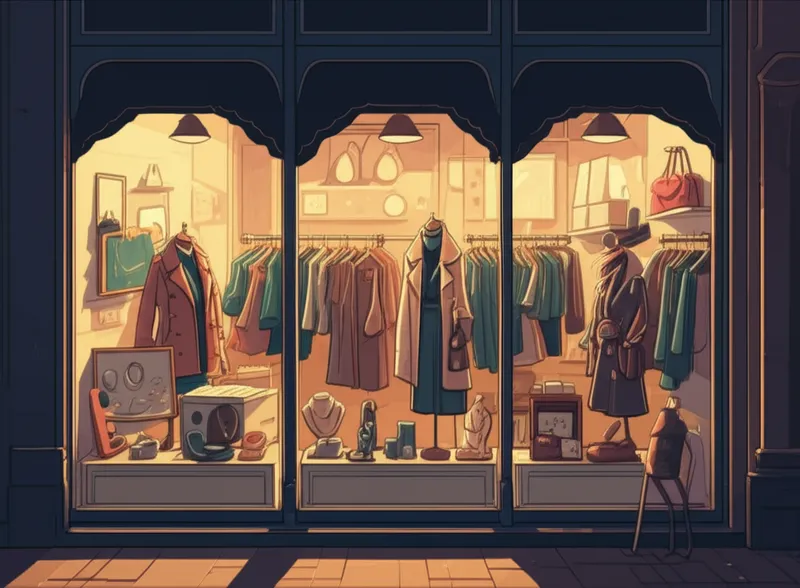 Illustration visuelle du mot « boutique » - Boutique, magasin