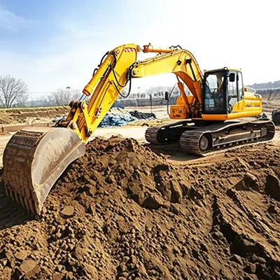 Illustration excavator - Image 1