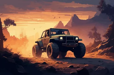 Illustration jeep - Image 1