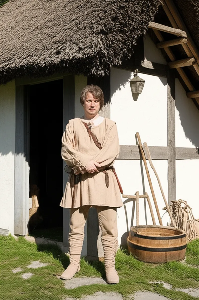 Visual illustration for the word "medieval" - Someone living in the Middle Ages.