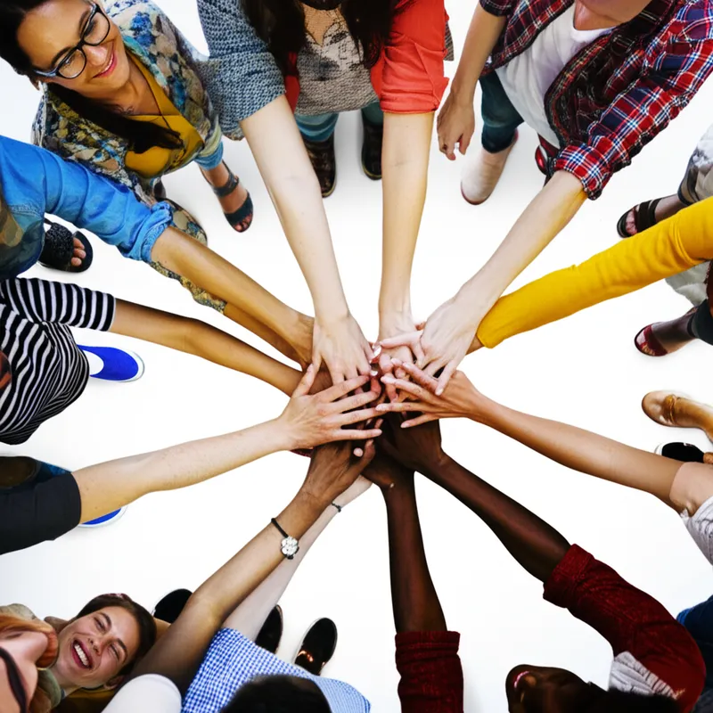 Визуальная иллюстрация слова «united» - Объединять, соединять