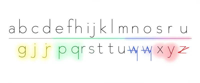 Ilustración visual de descender: Descendente - Imagen 1