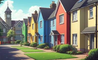 Illustration townhouses - Image 1