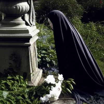 Illustration mourning - Image 1