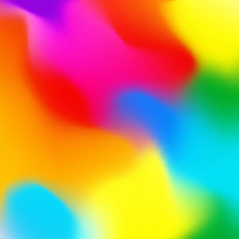 Ilustración visual de la palabra "colorful" - Colorido, lleno de color