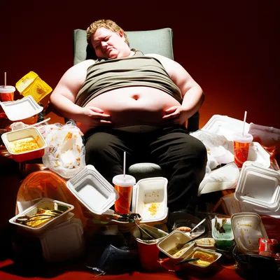 Illustration overeating - Image 1