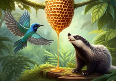 Illustration honeyguides