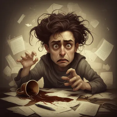 Illustration discomposure