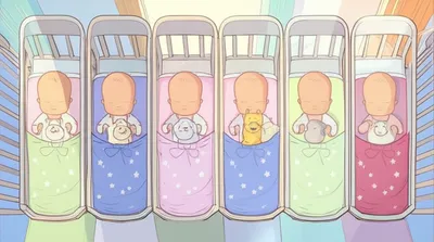 Illustration quintuplet