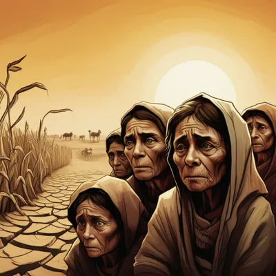 Illustration famine - Image 1