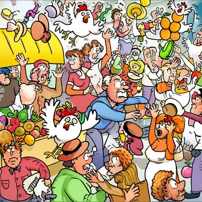 Illustration commotion - Image 1