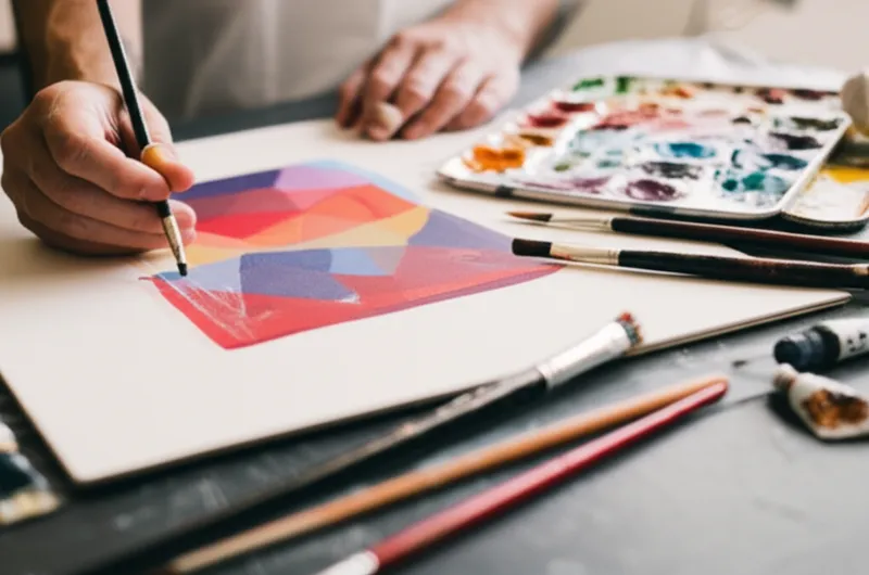 Illustration visuelle du mot « artist » - Artiste