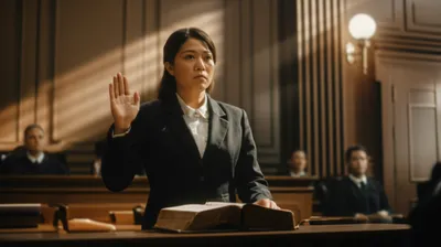 Illustration testifying