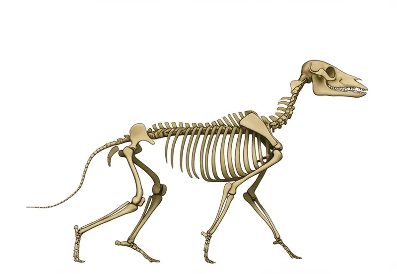 Ilustración visual de la palabra "skeleton" - Esqueleto