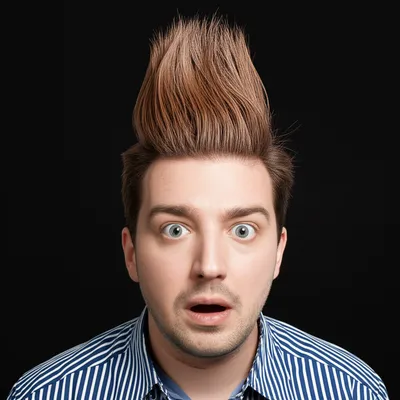 Illustration cowlick - Image 1