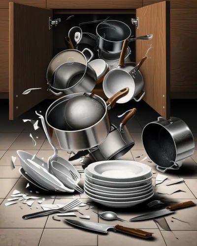 Illustration clattered