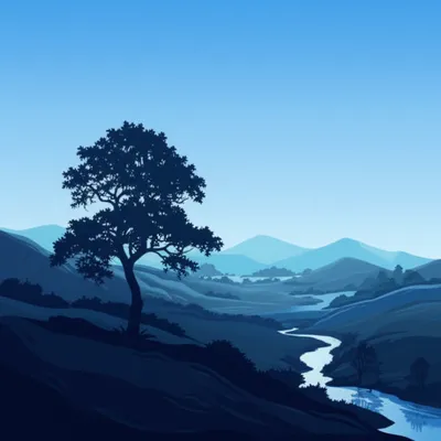 Illustration monochromatic