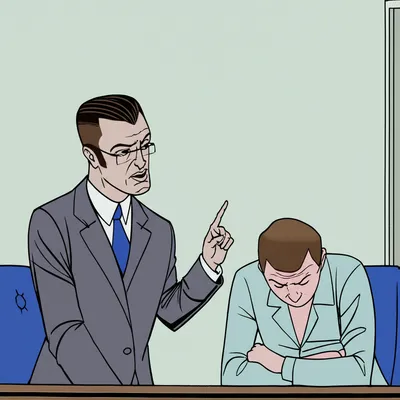 Illustration reprimand - Image 1