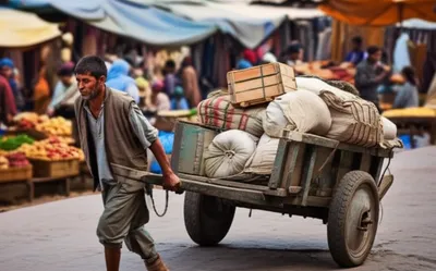 Illustration handcart - Image 1