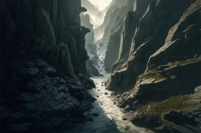 Illustration ravine - Image 1