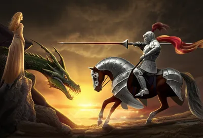 Illustration knights - Image 1