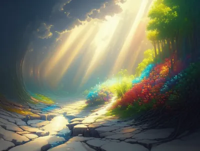 Illustration irradiated