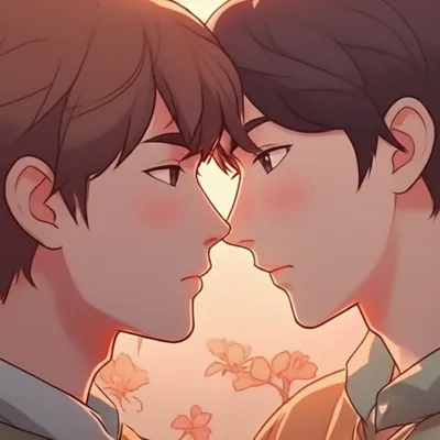 Illustration kissing - Image 1