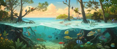 Illustration mangrove