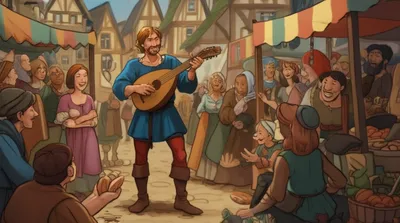 Illustration troubadour