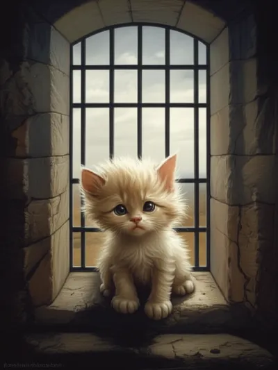 Illustration mewing - Image 1