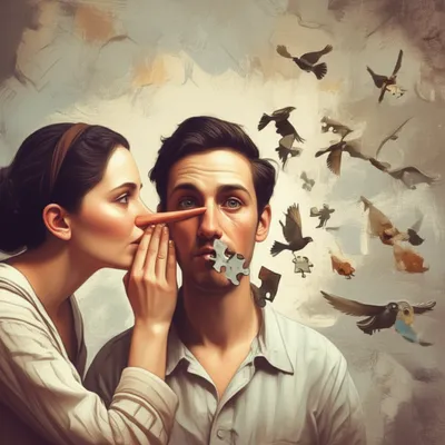 Illustration lying - Image 1