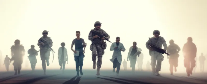 Illustration visuelle du mot « avant » - L'avant-garde, l'avant