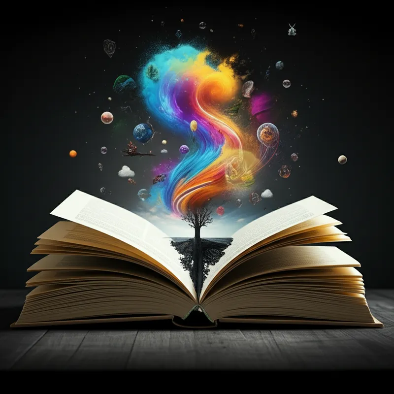 Визуальная иллюстрация слова «fiction» - Вымысел, художественная литература