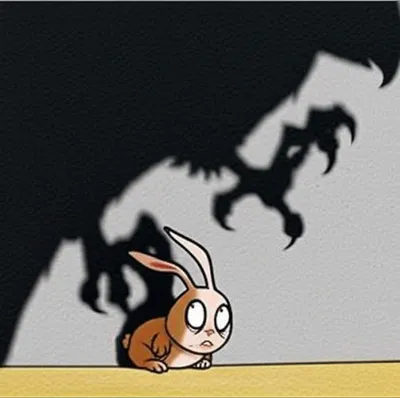 Illustration cowered - Image 1