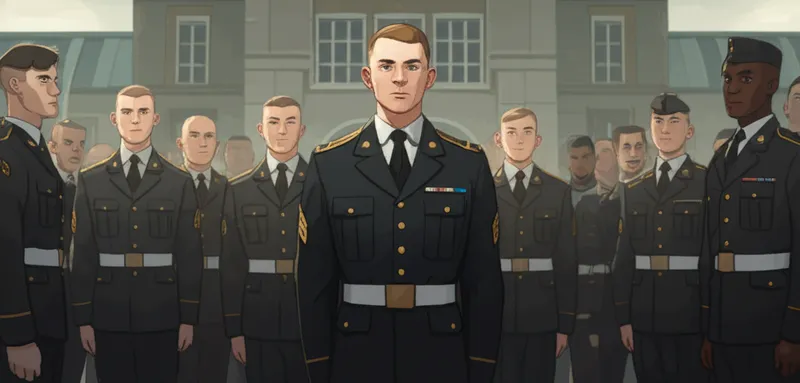 Ilustración visual de plebe: Cadete de primer año - Imagen 1