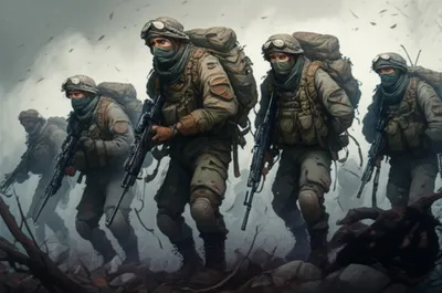 Illustration footsoldiers