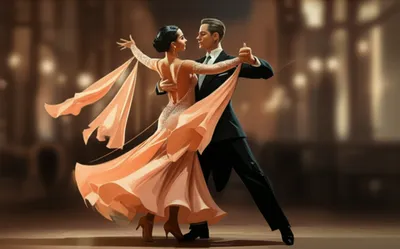 Illustration waltzing - Image 1
