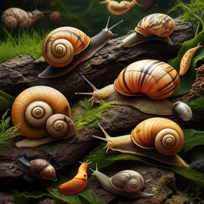Illustration gastropod