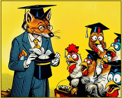 Illustration foxes - Image 1