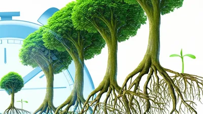 Illustration mushroomed