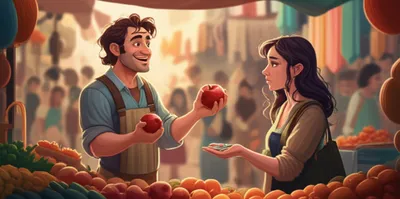 Illustration hucksters - Image 1