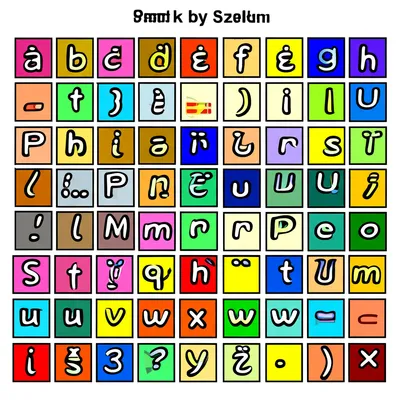Illustration syllabary