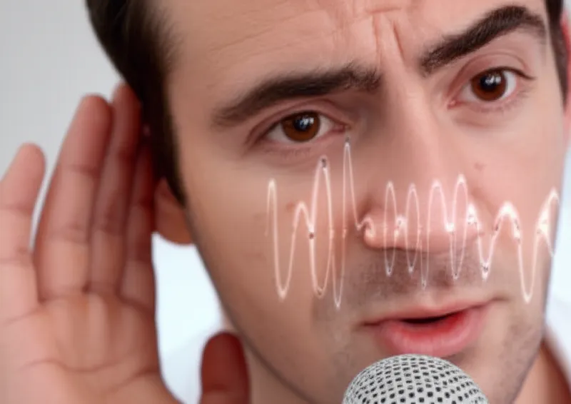 Illustration visuelle du mot « listened » - Écouté