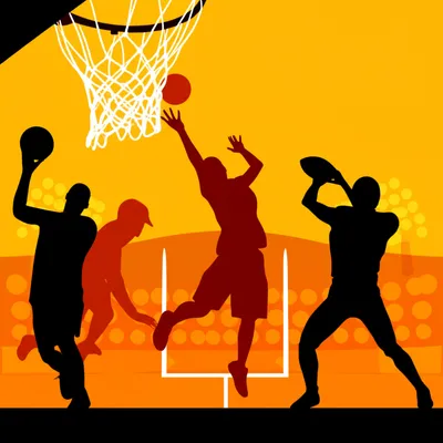 Illustration ballplayers