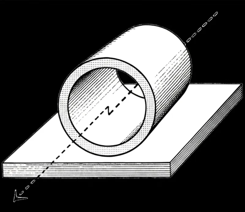 Illustration visuelle du mot « cylinder » - Cylindre